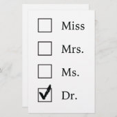 PhD-geschenken voor vrouwen Briefpapier (Voorkant / Achterkant)