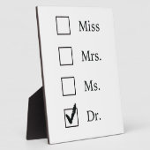 PhD-geschenken voor vrouwen Fotoplaat (Zijkant)