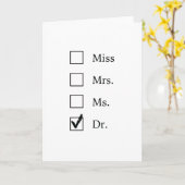 PhD-geschenken voor vrouwen Kaart (Gele Bloem)