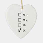 PhD-geschenken voor vrouwen Keramisch Ornament (Rechts)