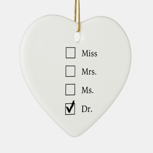 PhD-geschenken voor vrouwen Keramisch Ornament (Rechts)