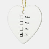 PhD-geschenken voor vrouwen Keramisch Ornament (Links)