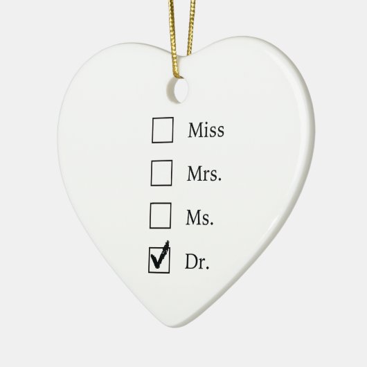 PhD-geschenken voor vrouwen Keramisch Ornament (Links)