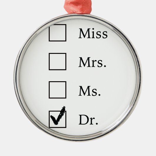 PhD-geschenken voor vrouwen Metalen Ornament (Voorkant)