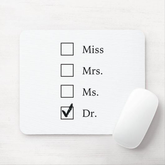 PhD-geschenken voor vrouwen Muismat (Met muis)