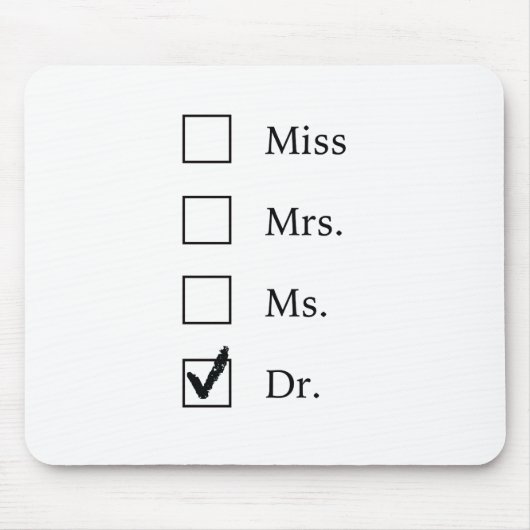 PhD-geschenken voor vrouwen Muismat (Voorkant)