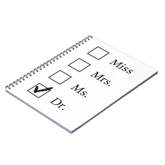 PhD-geschenken voor vrouwen Notitieboek (Linkerzijde)