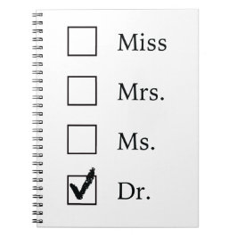 PhD-geschenken voor vrouwen Notitieboek