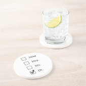 PhD-geschenken voor vrouwen Zandsteen Onderzetter (Zijkant)