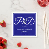 PhD graad Blauw Afstuderen Party Servetten (Insitu)