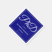 PhD graad Blauw Afstuderen Party Servetten (Hoek)