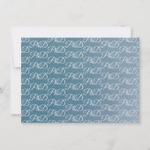 PhD-graad Blue Graduation Party Kaart (Achterkant)