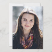 PhD-graad Blush Pink Garland Foto Afstuderen Kaart (Achterkant)