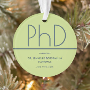PhD gradatie Partij Groen Blauw Ornament