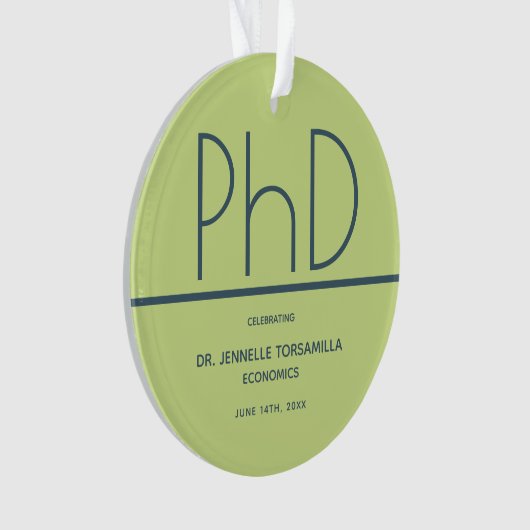 PhD gradatie Partij Groen Blauw Ornament (voorkant)