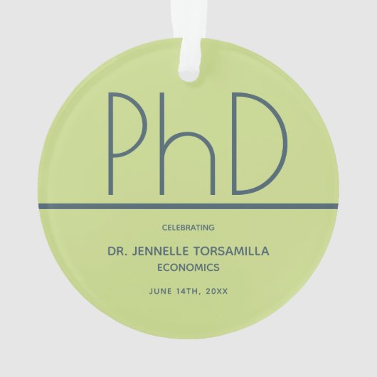 PhD gradatie Partij Groen Blauw Ornament (achterkant)