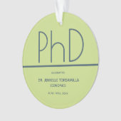 PhD gradatie Partij Groen Blauw Ornament (voorkant)