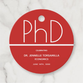 PhD-graduatiepartij Bedankjes Labels