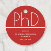 PhD-graduatiepartij Bedankjes Labels (Voorkant)