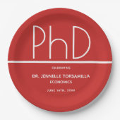 PhD-graduatiepartij Papieren Bordje (Voorkant)