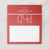 PhD-graduatiepartij Plaatskaartje (Buitenkant ongevouwen)