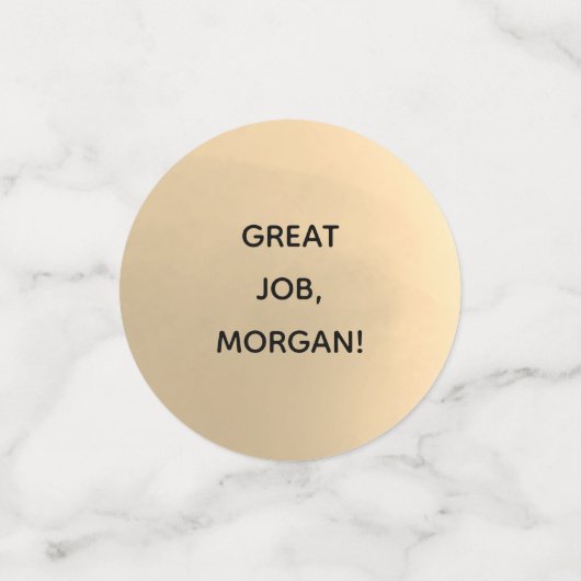 PhD Great Job Naam Goud Zwart Grijs Afstuderen Confetti (Kleine voorkant)