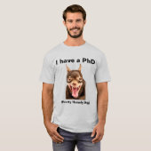 (PhD) huiselijke hond T-shirt (Voorkant volledig)