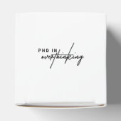 PhD in Overdenken - Grappig citaat - De Overdenker Bedankdoosjes (Bovenkant)