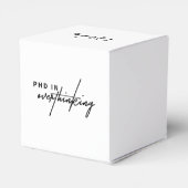 PhD in Overdenken - Grappig citaat - De Overdenker Bedankdoosjes (Achterkant)