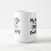 PhD in Overthinking Funny Quote Koffiemok (Center)