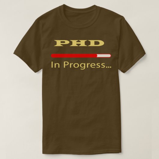PhD in uitvoering 30 T-shirt (Design voorkant)