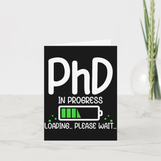 Phd in uitvoering grappige afstuderen klas van 202 kaart (Voorkant)