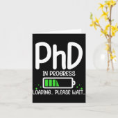 Phd in uitvoering grappige afstuderen klas van 202 kaart (Gele Bloem)