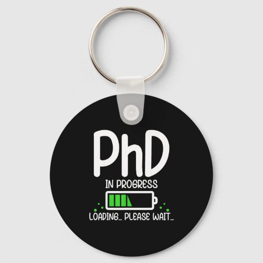 Phd in uitvoering grappige afstuderen klas van 202 sleutelhanger (Voorkant)