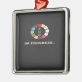 PhD in uitvoering Metalen Ornament (Links)