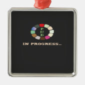 PhD in uitvoering Metalen Ornament (Voorkant)