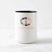 PhD in uitvoering Tweekleurige Koffiemok (Center)