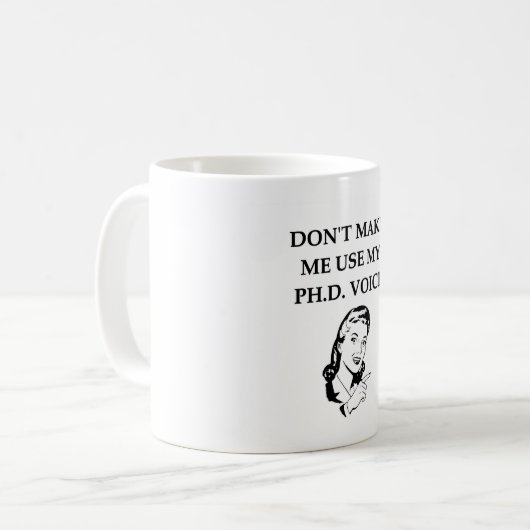 phd koffiemok (Voorkant links)