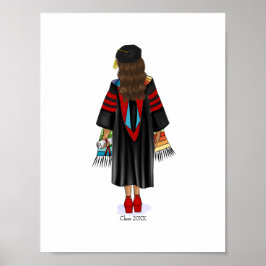 PhD Latina Afstuderen met Custom Class Jaar Poster