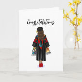 PhD Latina Congratulation Afstuderen Kaart (Gele Bloem)