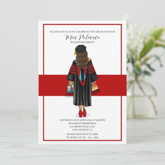 PhD Latina Congratulation Afstuderen Kaart (Staand voorkant)