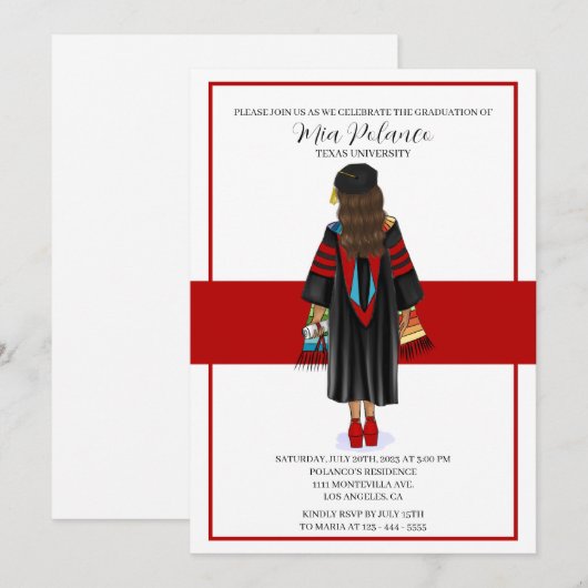 PhD Latina Congratulation Afstuderen Kaart (Voorkant / Achterkant)