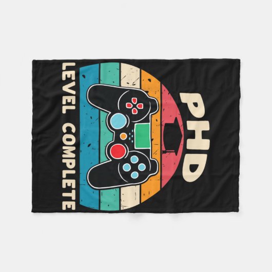 Phd Level Complete Doctorate Graduation Gift For H Fleece Deken (Voorkant (Horizontaal))
