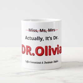 PhD Moeder Afstuderen Doctoraat Grappig Doel berei Grote Koffiekop