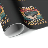 PhD-niveau Complete Afstuderen Doctorate Gaming Cadeaupapier (Rol Hoek)