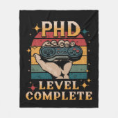 PhD-niveau Complete Afstuderen Doctorate Gaming Fleece Deken (Voorkant)