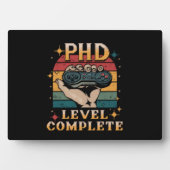PhD-niveau Complete Afstuderen Doctorate Gaming Fotoplaat (voorkant)