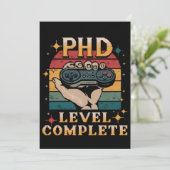 PhD-niveau Complete Afstuderen Doctorate Gaming Kaart (Staand voorkant)