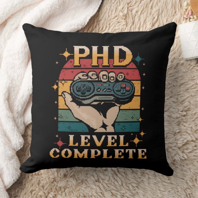 PhD-niveau Complete Afstuderen Doctorate Gaming Kussen (Deken)