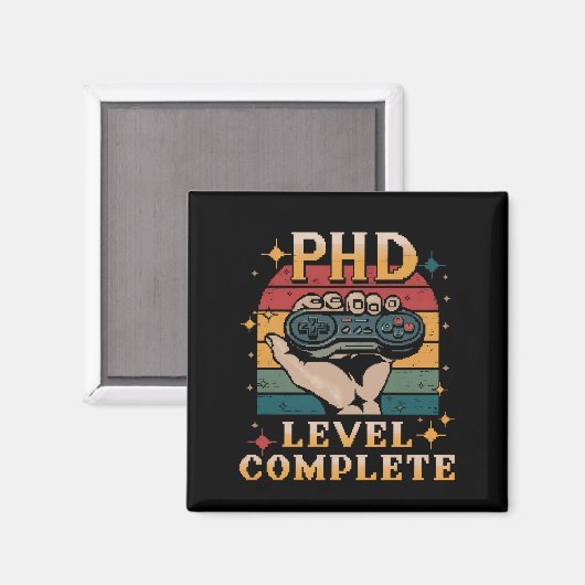 PhD-niveau Complete Afstuderen Doctorate Gaming Magneet (Voorkant / Achterkant)